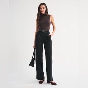 A&F Sloane Tailored Wide Leg Pant